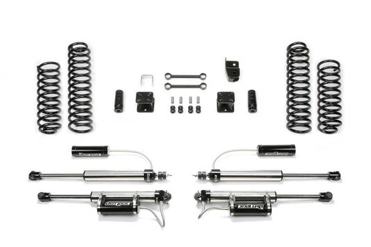 Fabtech 07-18 Jeep JK 4WD 4-Door 3in Sport System w/DL 2.25 Resi Shocks - Mammoth Racing -