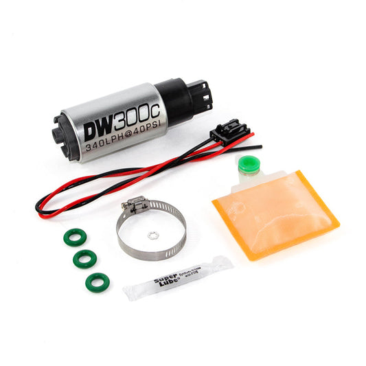 DeatschWerks 340lph DW300C Compact Fuel Pump w/ Ford Focus MK2 RS Set Up Kit (w/o Mounting Clips) - Mammoth Racing -