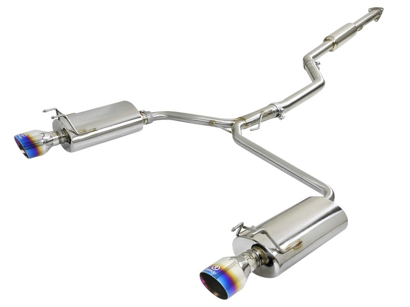 aFe Takeda 2.5-1.75in 304 SS Cat-Back Exhaust System 13-17 Honda Accord LX / EX / EX-L L4-2.4L - Mammoth Racing -