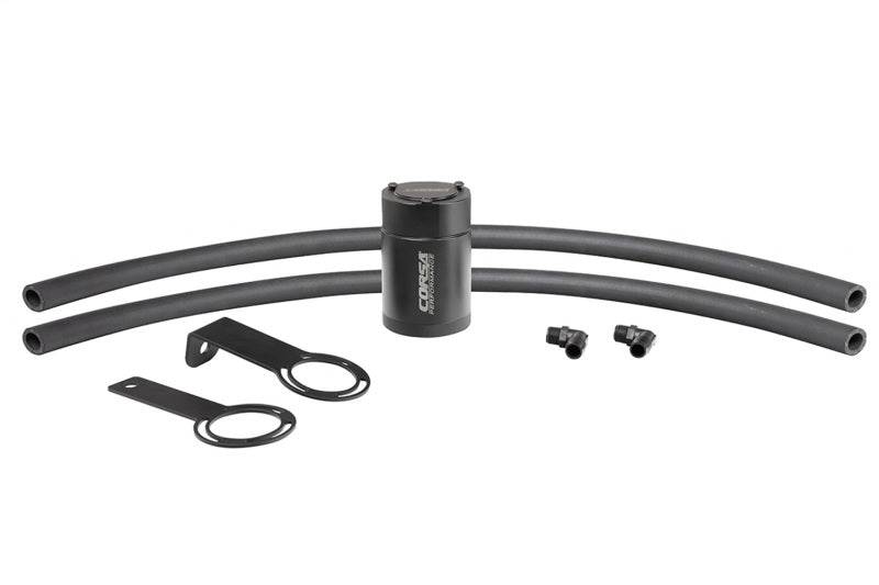 CORSA Performance 5/8in Universal 3 oz Aluminum Oil Catch Can with Mounting Brackets - Mammoth Racing -
