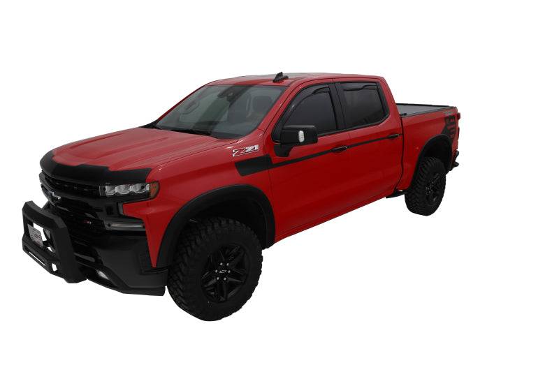 Bushwacker 19-21 Chevrolet Silverado 1500 OE-Style 4PC Fender Flares Black Smooth - Mammoth Racing -