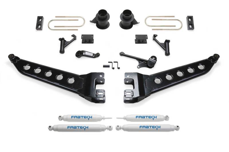 Fabtech 13-18 Ram 3500 4WD w/Factory Radius Arms 5in Radius Arm System w/Perf. Shocks - Mammoth Racing -