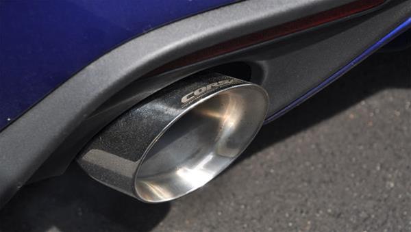 Corsa 15-16 Ford Mustang EcoBoost 2.3T Sport 3in Cat-Back Dual Rear Exit Polished Tips - Mammoth Racing -