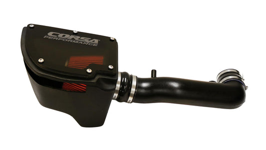 Corsa 12-18 Jeep Wrangler JK 3.6L V6 Closed Box Air Intake w/ DryTech 3D Dry Filter - Mammoth Racing -