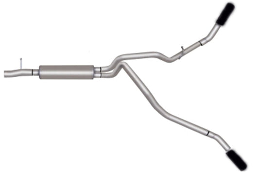 Gibson 17-18 Ford F-250 Super Duty XLT 6.2l 2.5in Cat-Back Dual Extreme Exhaust - Black - Mammoth Racing -