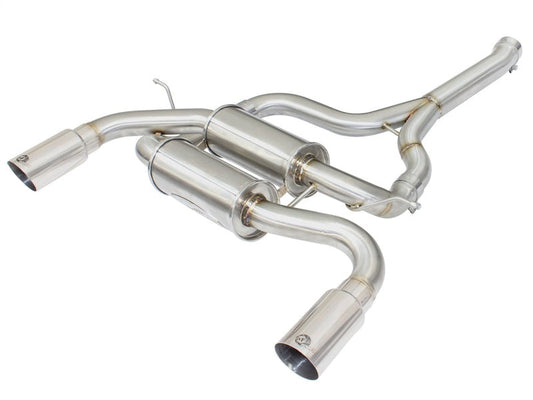 aFe MACHForce XP SS-304 Polish Tip 2.5in Dia Axle Back Exhaust 12-15 BMW 335i (F30) 3.0L (t) - Mammoth Racing -