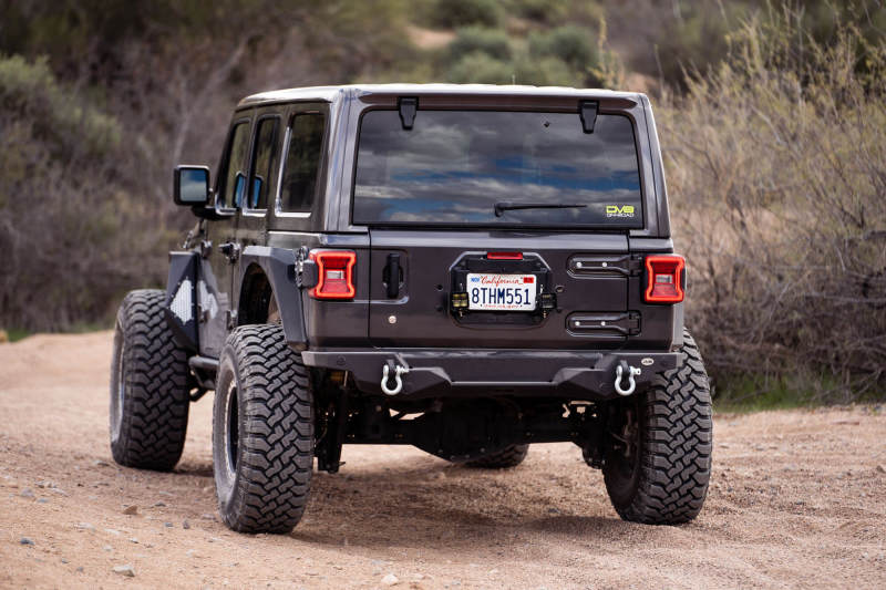 DV8 Offroad 18-22 Jeep Wrangler JL Spare Tire Delete Kit w/Light Mounts - Mammoth Racing -