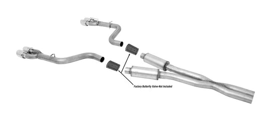 Gibson 15-19 Dodge Challenger SRT Hellcat 6.2l 3in Cat-Back Dual Exhaust - Stainless - Mammoth Racing -
