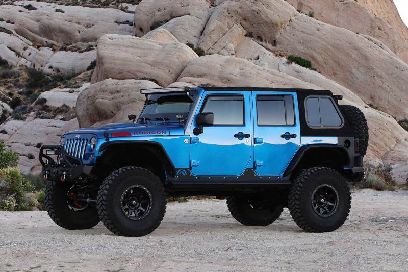 Fabtech 07-18 Jeep JK 4-Door 5in Trail Lt w/Stealth - Mammoth Racing -