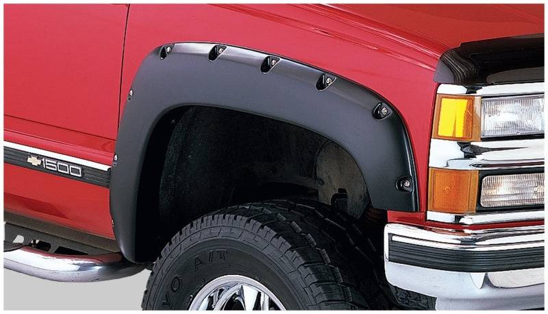 Bushwacker 88-99 Chevy C1500 Pocket Style Flares 2pc - Black - Mammoth Racing -