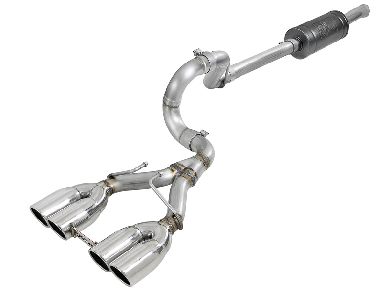 aFe Rebel Series 2.5in 304 SS Cat-Back Exhaust w/ Polished Tip 18-20 Jeep Wrangler (JL) - Mammoth Racing -