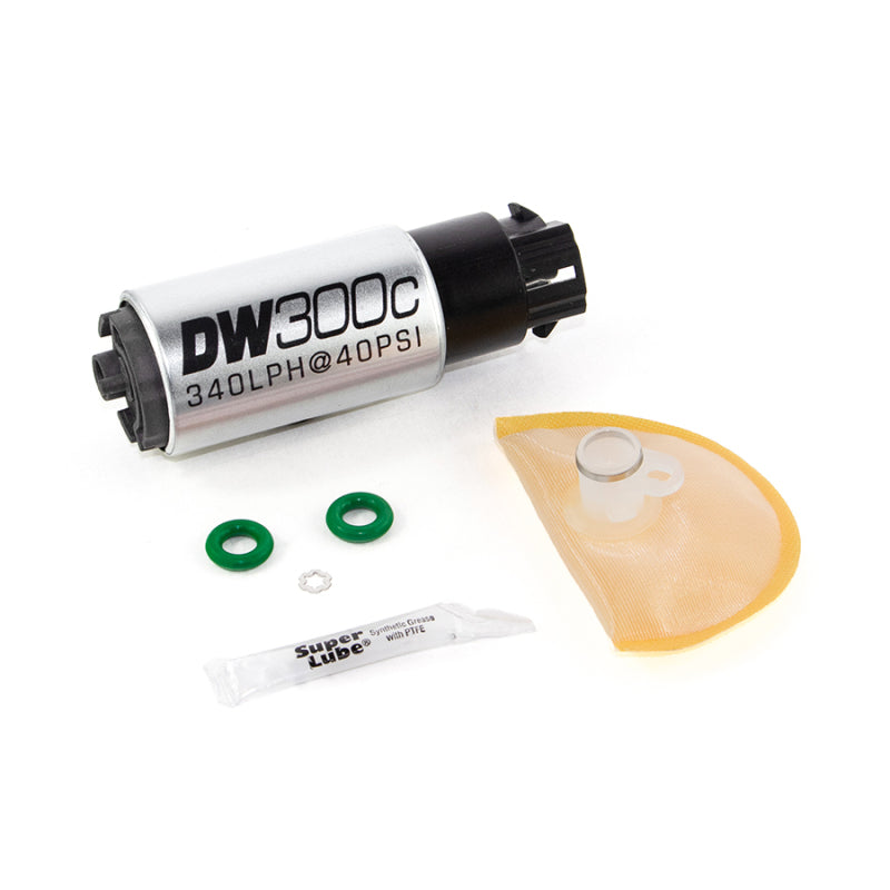 DeatschWerks 340lph DW300C Compact Fuel Pump w/ 08-14 WRX/ 08-15 STI Set Up Kit (w/ Mounting Clips) - Mammoth Racing -
