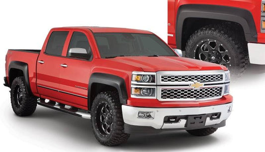 Bushwacker 14-16 Chevy Silverado 1500 Extend-A-Fender Style Flares 4pc - Black - Mammoth Racing -