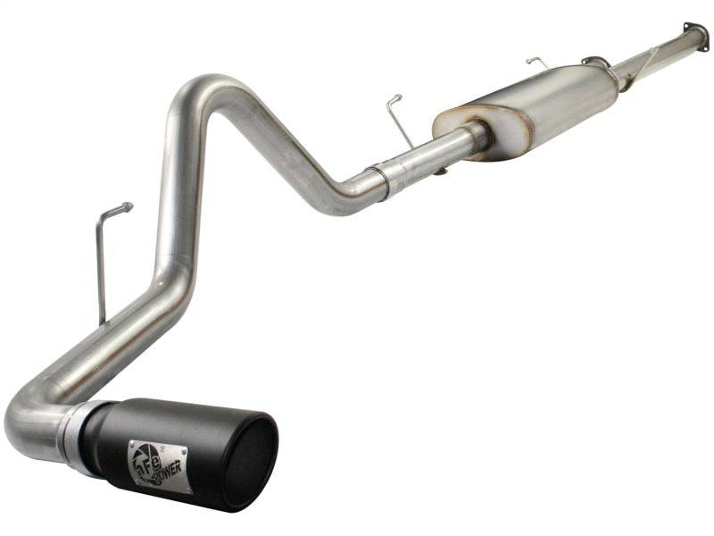 aFe MACHForce XP Exhausts Cat-Back SS-409 EXH CB Toyota Tundra 10-11 V8-5.7L 145.7 WB (blk tip) - My Store