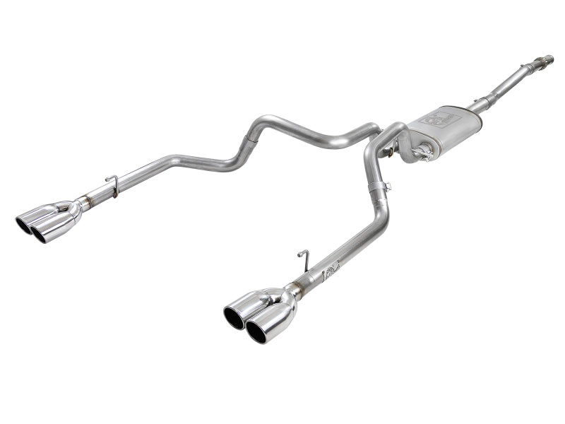 aFe Vulcan Series 3in-2-1/2in 304 SS Cat-Back 2019 GM Silverado 1500 V8-5.3L w/ Polished Tips - Mammoth Racing -