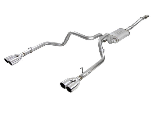 aFe Vulcan Series 3in-2-1/2in 304 SS Cat-Back 2019 GM Silverado 1500 V8-5.3L w/ Polished Tips - Mammoth Racing -