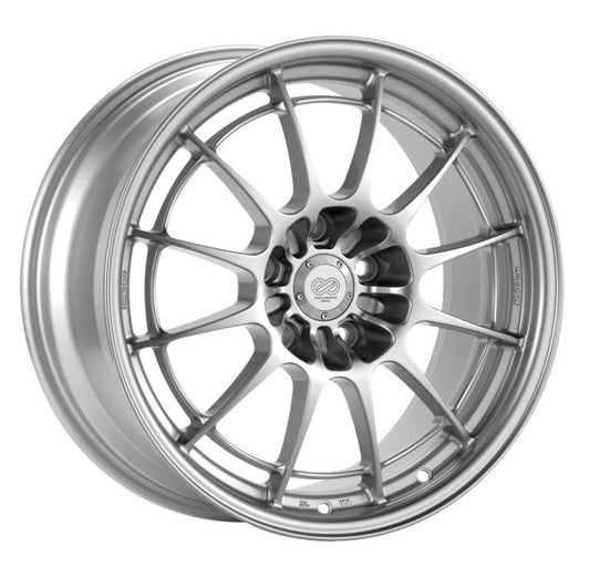 Enkei NT03+M 18x10 5x130 60mm Offset 71.6mm Bore Silver Wheel - Mammoth Racing -