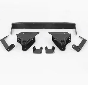 Fabtech 99-00 Ford F250/350 4WD 3.5in Front Spring Hanger Kit - Black - Mammoth Racing -