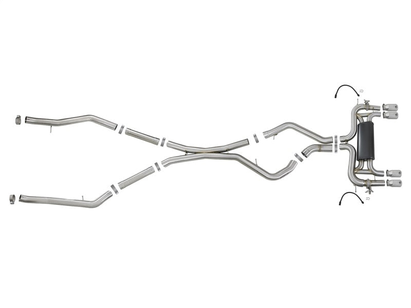 aFe MACHForce XP Exhausts Cat-Back SS 21 BMW M2 Competition L6-3.0L w/Polished Tips - Mammoth Racing -