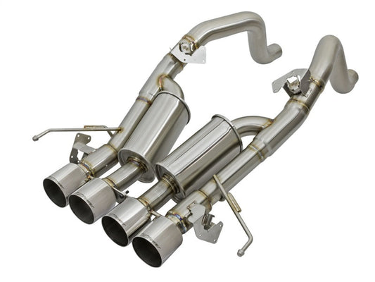 aFe MACHForce XP 3in-2 1/2in Axle Back 304SS Exhaust w/ Polished Tips 14-17 Chevy Corvette V8-6.2L - Mammoth Racing -