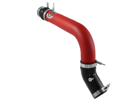 aFe BladeRunner 3in Red Intercooler Tube Hot Side w/Couplings 13-14 Dodge RAM Diesel 6.7L (td) - Mammoth Racing -