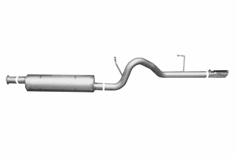 Gibson 02-07 Jeep Liberty Limited 3.7l 2.5in Cat-Back Single Exhaust - Stainless - Mammoth Racing -
