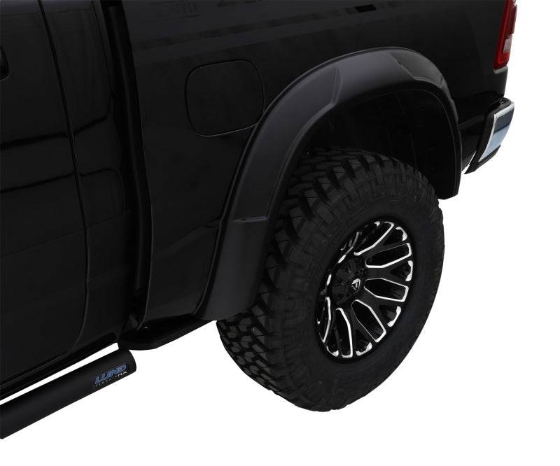 Bushwacker 19-22 Ram 1500 (Excl. Rebel/TRX) 76.3 & 67.4in Bed DRT Style Flares 4pc  - Blk / Smooth - Mammoth Racing -