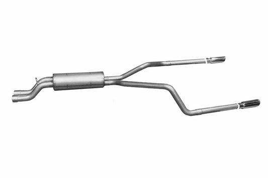 Gibson 02-05 Chevrolet Silverado 2500 HD Base 6.0l 2.5in Cat-Back Dual Split Exhaust - Aluminized - Mammoth Racing -