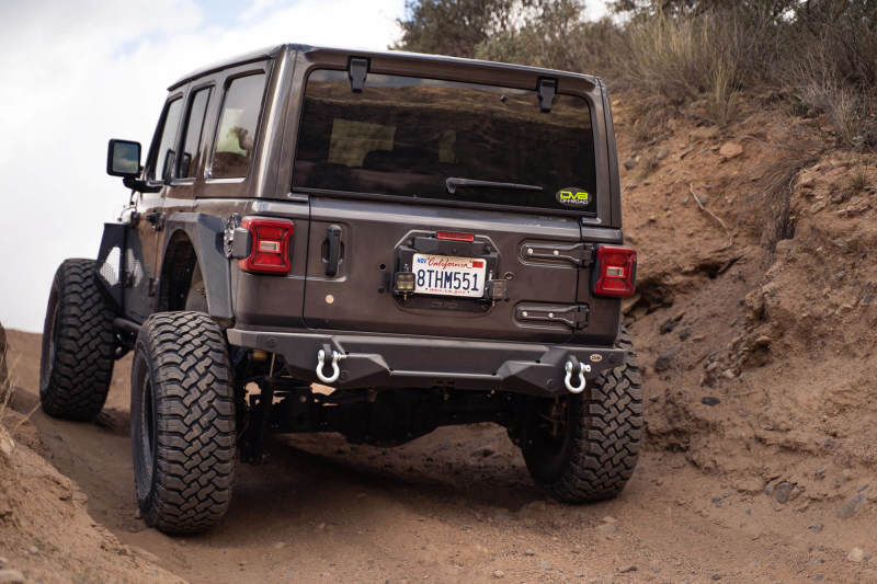 DV8 Offroad 18-22 Jeep Wrangler JL Spare Tire Delete Kit w/Light Mounts - Mammoth Racing -