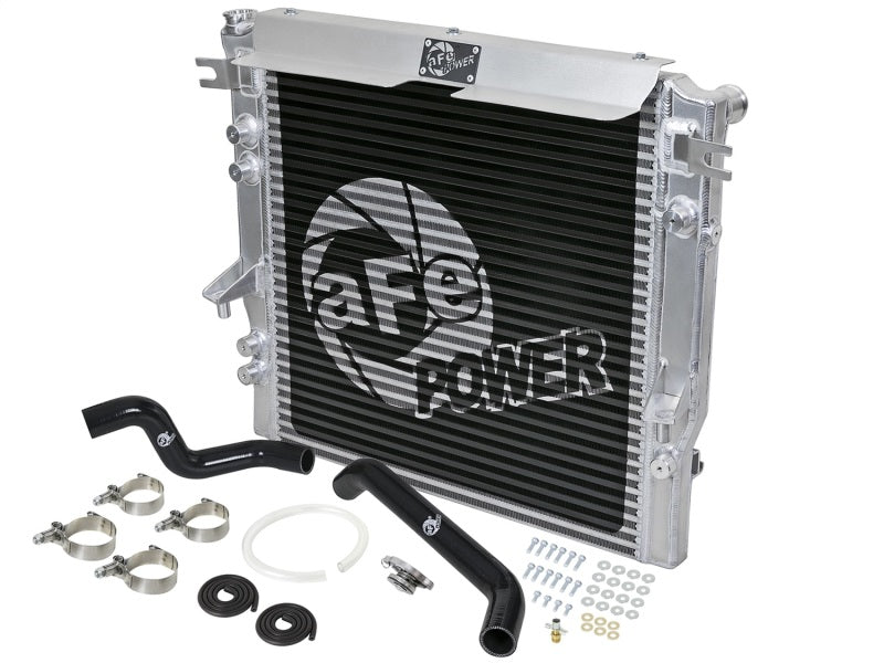 aFe BladeRunner GT Series Bar and Plate Radiator w/ Black Hoses 07-11 Jeep Wrangler (JK) V6 3.8L - Mammoth Racing -