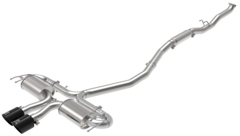 aFe Takeda 3in 304 SS Cat-Back Exhaust System w/Black Tips 17-20 Honda Civic Sport L4-1.5L (t) - Mammoth Racing -