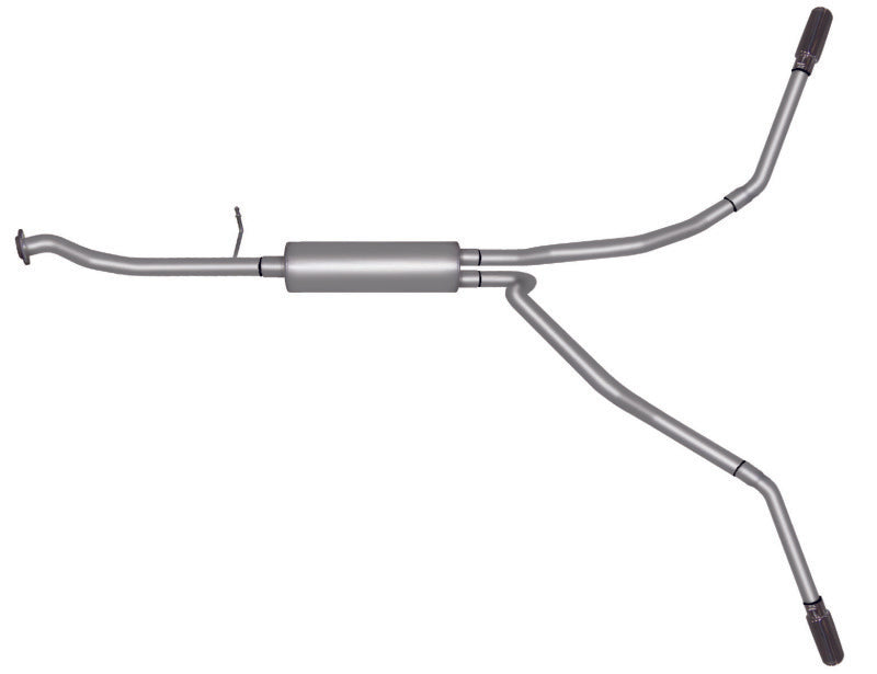 Gibson 99-01 Chevrolet Silverado 1500 Base 4.3l 2.5in Cat-Back Dual Extreme Exhaust - Stainless - Mammoth Racing -