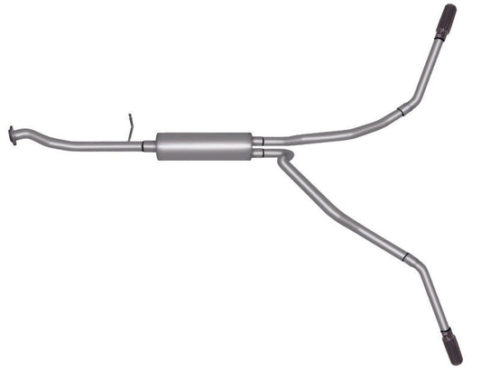 Gibson 99-01 Chevrolet Silverado 1500 Base 4.3l 2.5in Cat-Back Dual Extreme Exhaust - Stainless - Mammoth Racing -