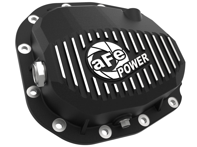aFe Rear Differential Cover (Black Machined; Pro Series); 15-19 Ford F-150 V6-2.7L (t) (12-Bolt) - Mammoth Racing -