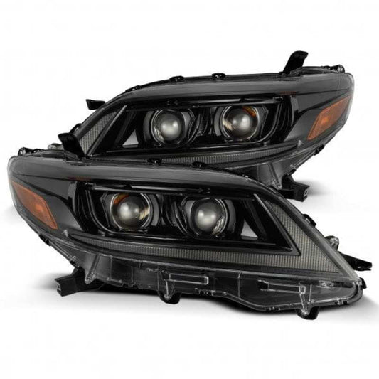 AlphaRex 11-21 Toyota Sienna PRO-Series Proj Headlights Plank Style Alpha Black w/Seq Signal/DRL - Mammoth Racing -