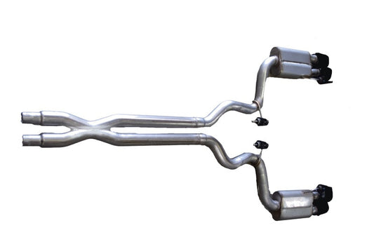 Gibson 18-20 Ford Mustang GT 5.0l Cat-Back Dual Exhaust System - Stainless - Mammoth Racing -