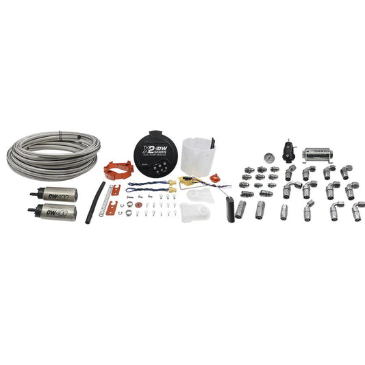 DeatschWerks 2006+ X2 Series Fuel Pump Module w/ Dual DW400 Pumps and Return PTFE Plumbing Kit - Mammoth Racing -