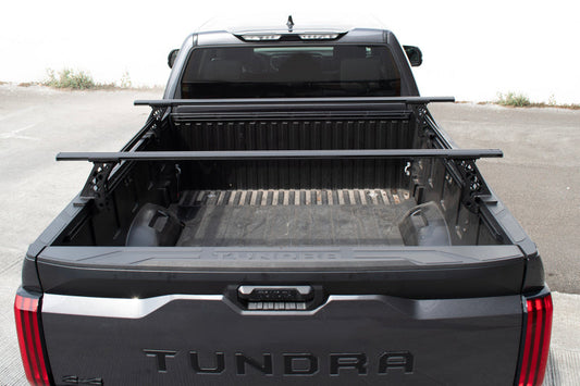 Go Rhino 15-22 Ford F-150 / 19-22 RAM 1500 / 07-21 Toyota Tundra XRS Cross Bars Kit - Tex. Blk - Mammoth Racing -