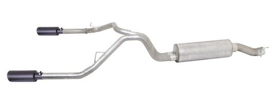 Gibson 14-17 Ram 2500 Big Horn 6.4l 2.5in Cat-Back Dual Split Exhaust - Black Elite - Mammoth Racing -