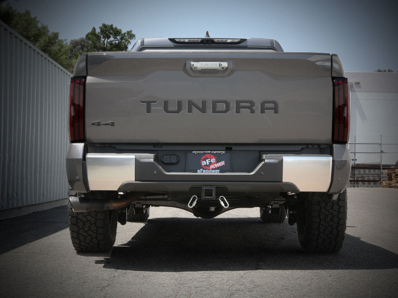 aFe 2022 Toyota Tundra V6-3.5L (tt) Vulcan Series 2.5in to 3in 304 SS Cat-Back Exhaust w/ Black Tip - Mammoth Racing -