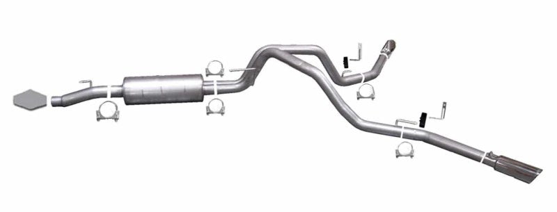 Gibson 05-08 Ford F-150 FX4 5.4l 2.5in Cat-Back Dual Extreme Exhaust - Stainless - Mammoth Racing -
