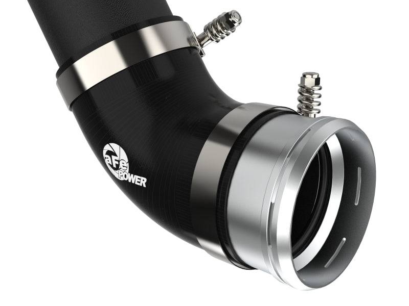 aFe 21+ Ford F-150 V6-3.5L (tt) BladeRunner 3in to 3.5in Aluminum Cold Charge Pipe Black - My Store