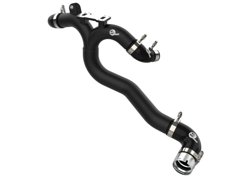 aFe Kia Stinger 18-22 V6-3.3L (tt) BladeRunner Hot Charge Pipe- Black - Mammoth Racing -