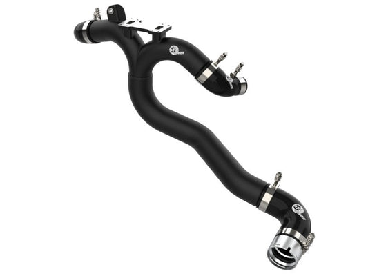 aFe Kia Stinger 18-22 V6-3.3L (tt) BladeRunner Hot Charge Pipe- Black - Mammoth Racing -