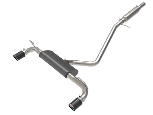 aFe Ford Bronco Sport 21-22 L3-1.5L (t)/L4-2.0L (t) Vulcan Cat-Back Exhaust System- Carbon Tips - Mammoth Racing -
