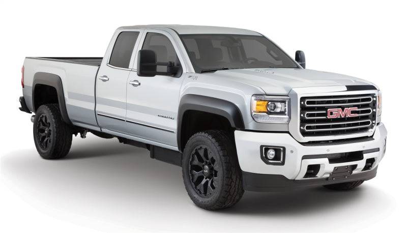Bushwacker 20-21 GMC Sierra 2500hd Extend-A-Fender Style Flares Front 4pc - Black - Mammoth Racing -