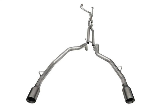 Corsa 21-22 Dodge Ram TRX Crew Cab Baja Catback Exhaust Dual Rear Gunmetal Tip - Mammoth Racing -