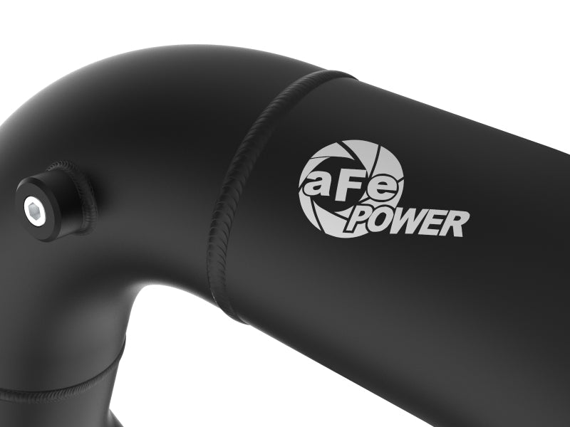 afe 08-10 Ford Trucks V8-6.4L (td) BladeRunner 3 IN Aluminum Hot Charge Pipe - Black - Mammoth Racing -
