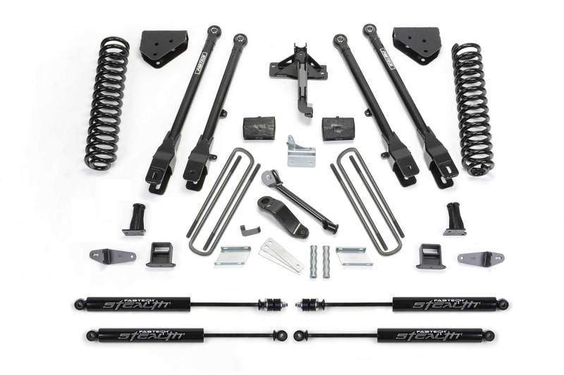 Fabtech 08-10 Ford F450/550 4WD 6in 4Link Sys w/Coils & Stealth - Mammoth Racing -