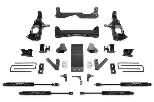 Fabtech 11-19 GM 3500hd 2wd/4wd 4in Basic Sys w/Stealth Shks - My Store